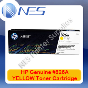 HP Genuine #826A YELLOW Toner Cartridge for Color LaserJet M855dn/M855x+/M855xh [CF312A] 31.5K